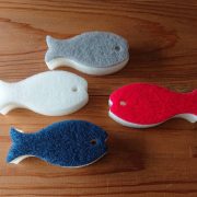 Dishwashing sponge Fish type おさかなスポンジ