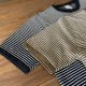 G.R.P LINEN CREW NECK SWEATER Short sleeves　イタリアメイドのリネンクルーネック半袖ニット