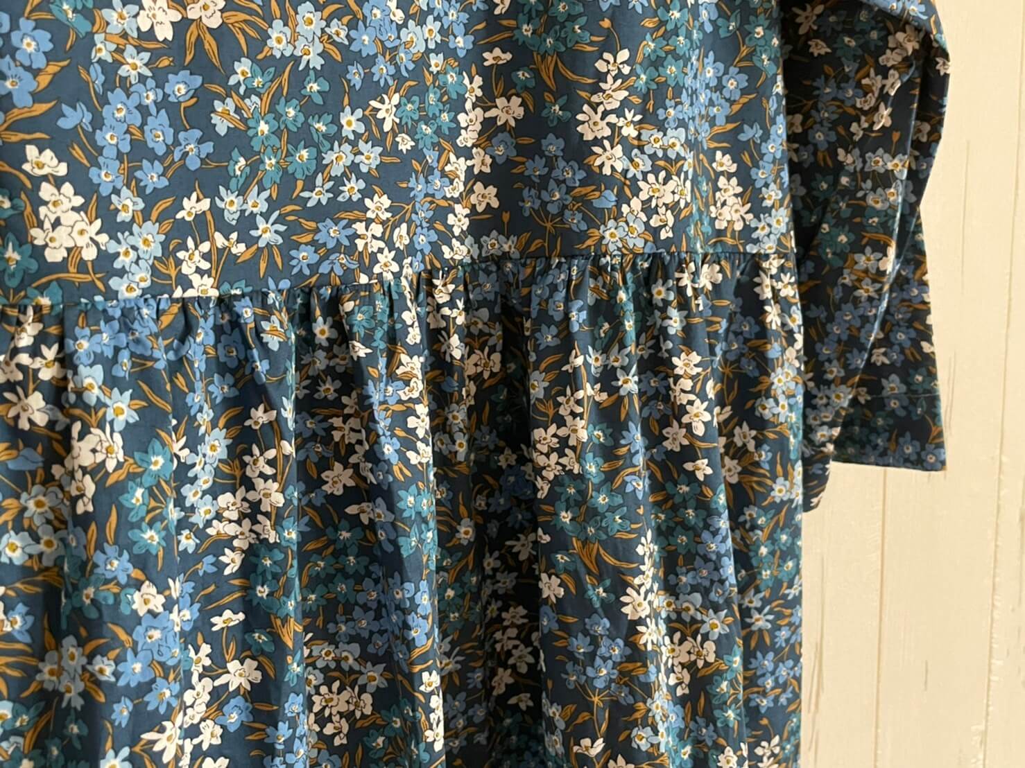 LIBERTY PRINT ONE PIECE Sea Blossoms 一枚で着ても素敵 リバティプリントのワンピース