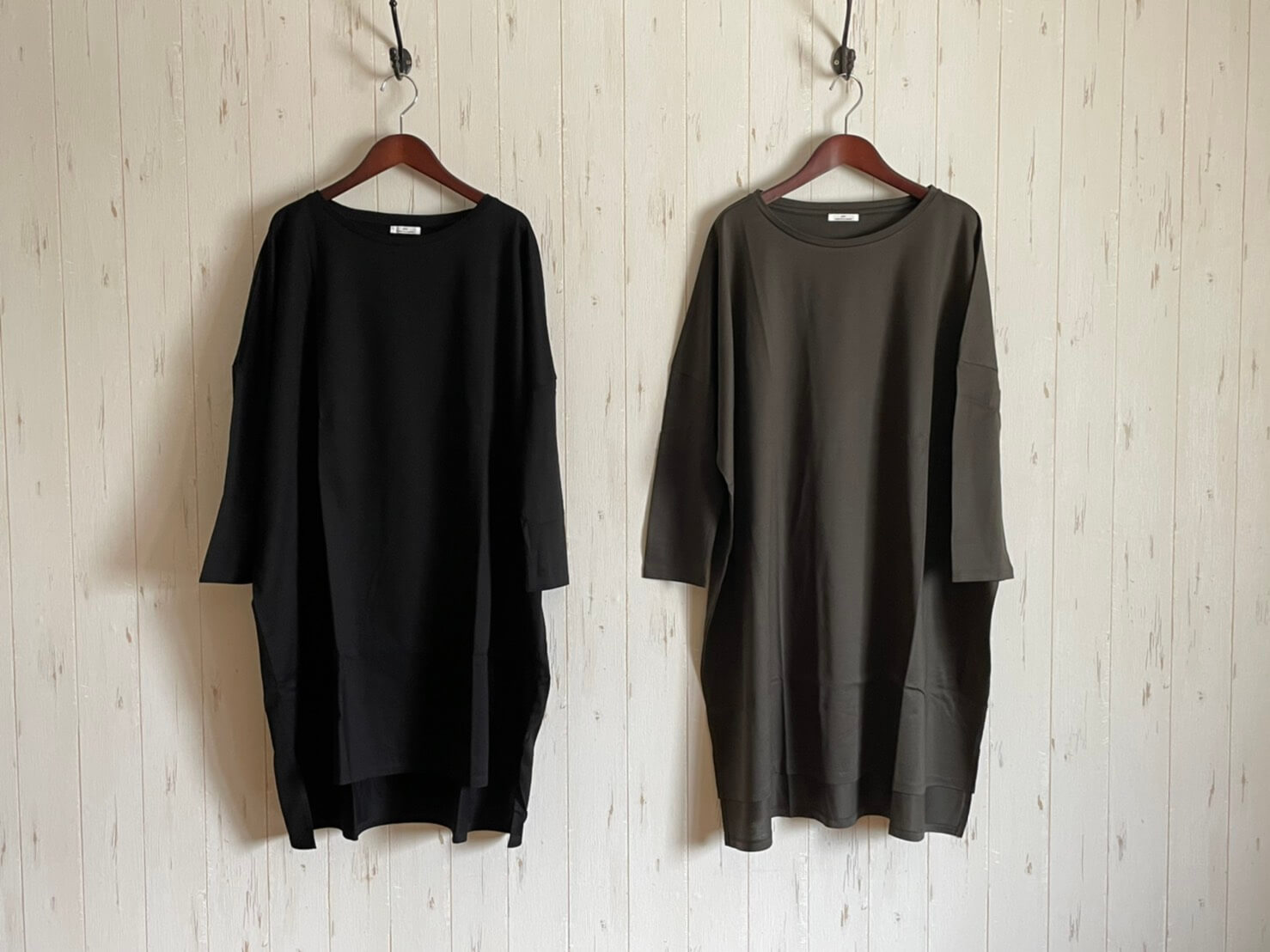 GLAZ THREE-QUARTER SLEEVE Long T-SHIRT ミヌレ天竺ロング丈Tシャツ