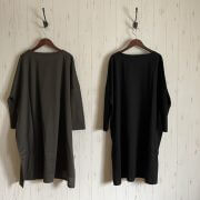 GLAZ THREE-QUARTER SLEEVE Long T-SHIRT ミヌレ天竺ロング丈Tシャツ