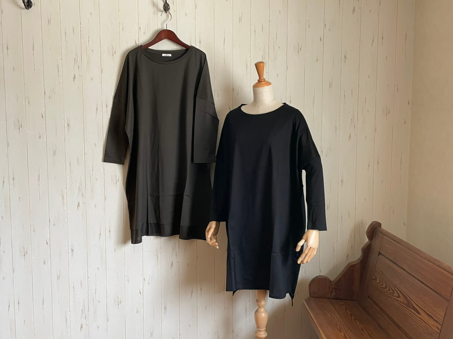 GLAZ THREE-QUARTER SLEEVE Long T-SHIRT ミヌレ天竺ロング丈Tシャツ