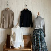 nofl オーガニックコットンタートルネックカットソー