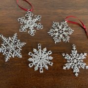 WILHELM SCHWEIZER 錫のオーナメント スノーフレイク