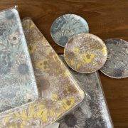LIBERTY PRINT TRAY AND COASTER NEW