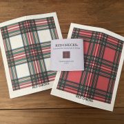 RED CHECKS ディッシュクロス2PCセット