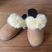 BOOM IT ファー付きウールボアルームシューズ