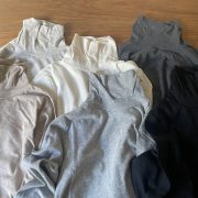 NOFL オーガニックコットンタートルネックカットソー