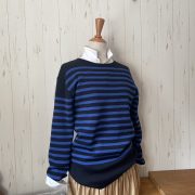 SOUTIENCOL ウールボーダーニット