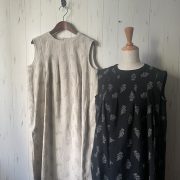 nofl リネンリーフ刺繍ワンピース