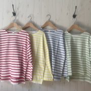 nofl 度詰め天竺カラフルボーダーカットソー