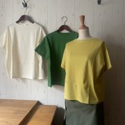 ART WORK BLUE 　コットン100%　シルケット天竺Tシャツ