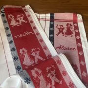 アルザスのジャカードキッチンクロス