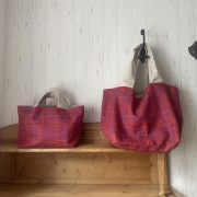 Cotton House Aya チェックトートバッグ