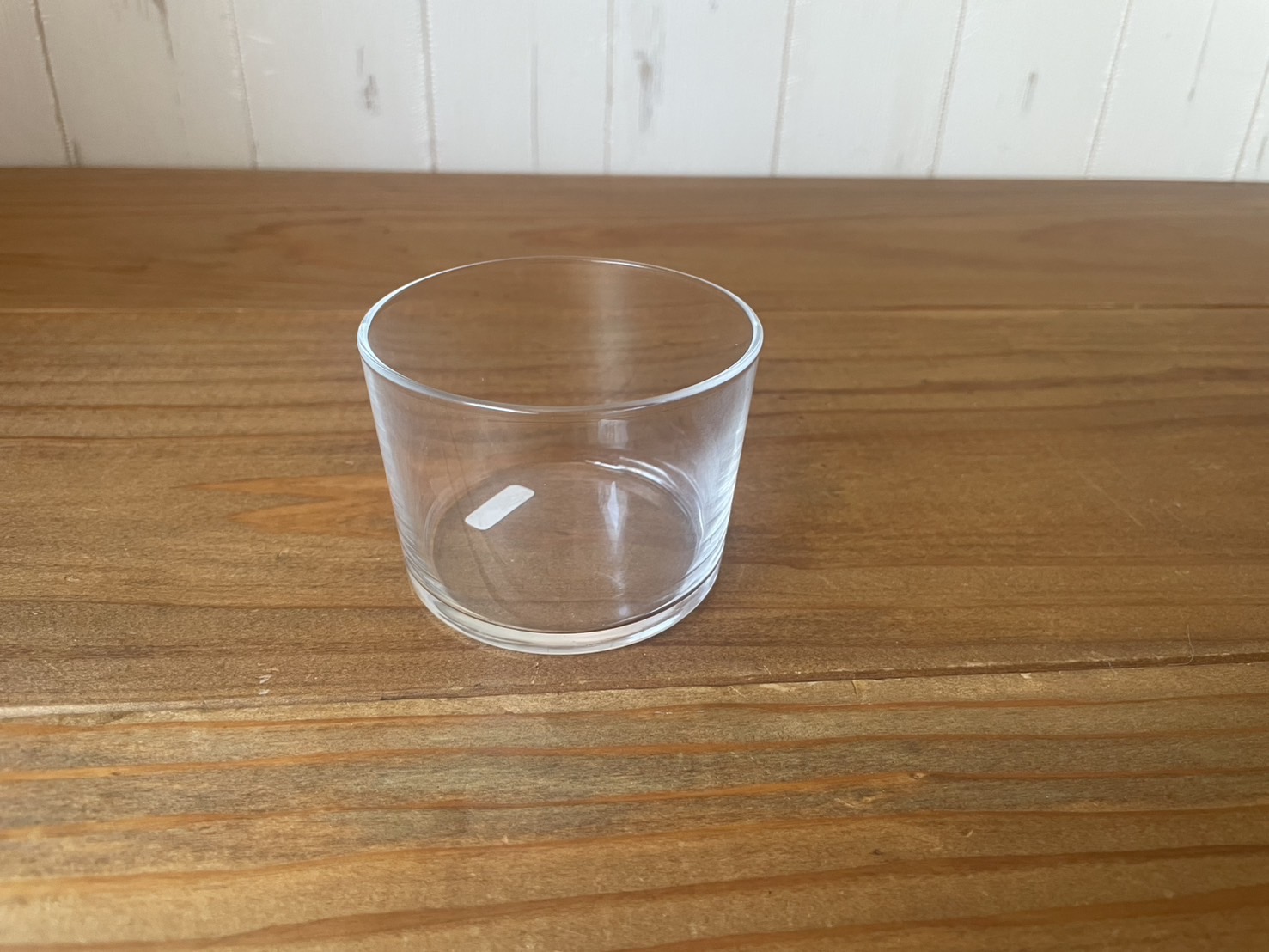 夏のグラスとリネンコースター