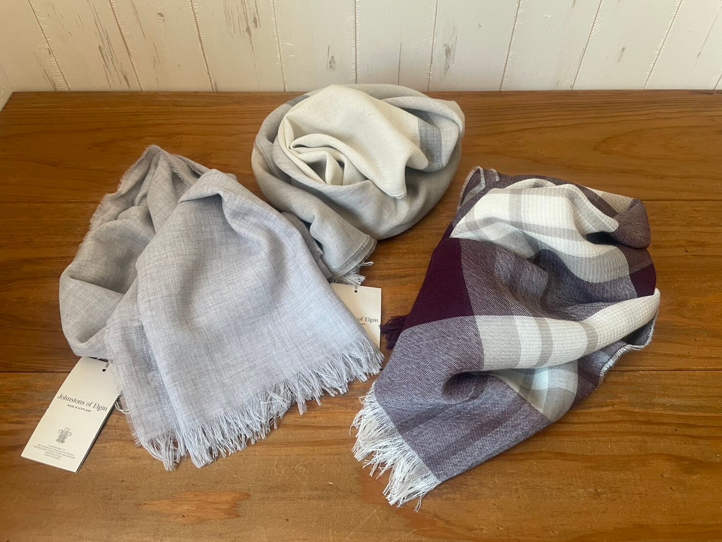 JOHNSTONS OF ELGIN EXTRA FINE MERINO ジョンストンズメリノウールストール