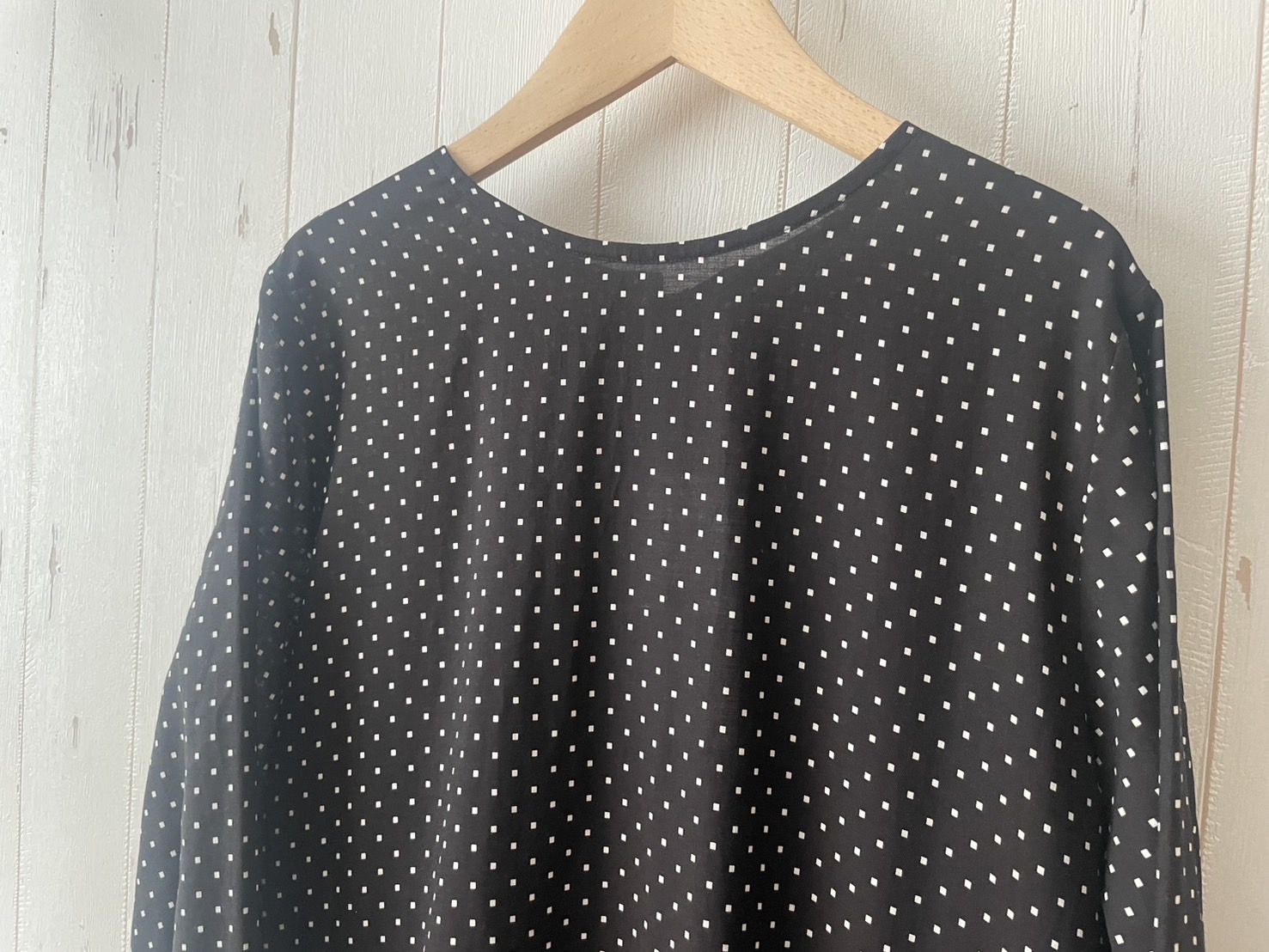 Utilite スクエアドットプリントワンピース