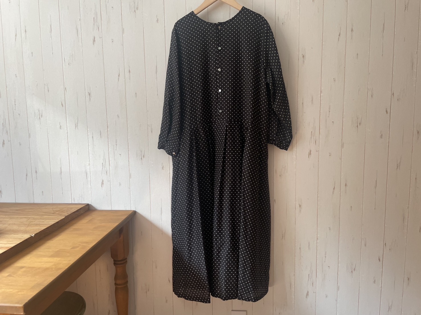 Utilite スクエアドットプリントワンピース