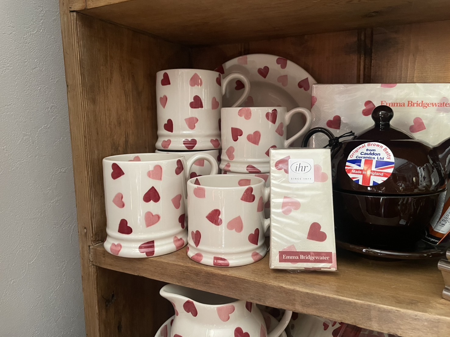 Emmabridgewater Pink Heartとハートパスタ