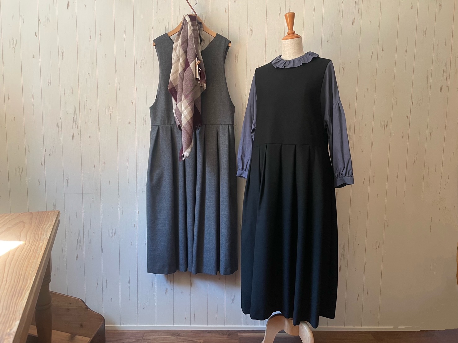 Utilite ウール 2wayジャンパースカート