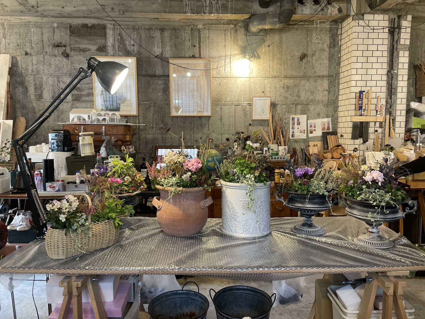 英国式 寄せ植え教室 Persimmon