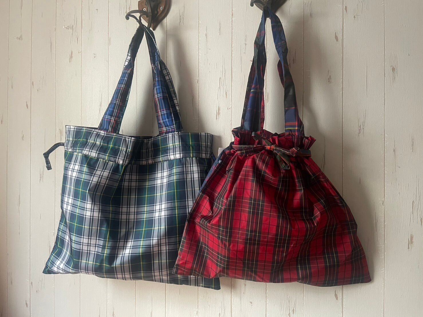 タータンチェックのバッグ