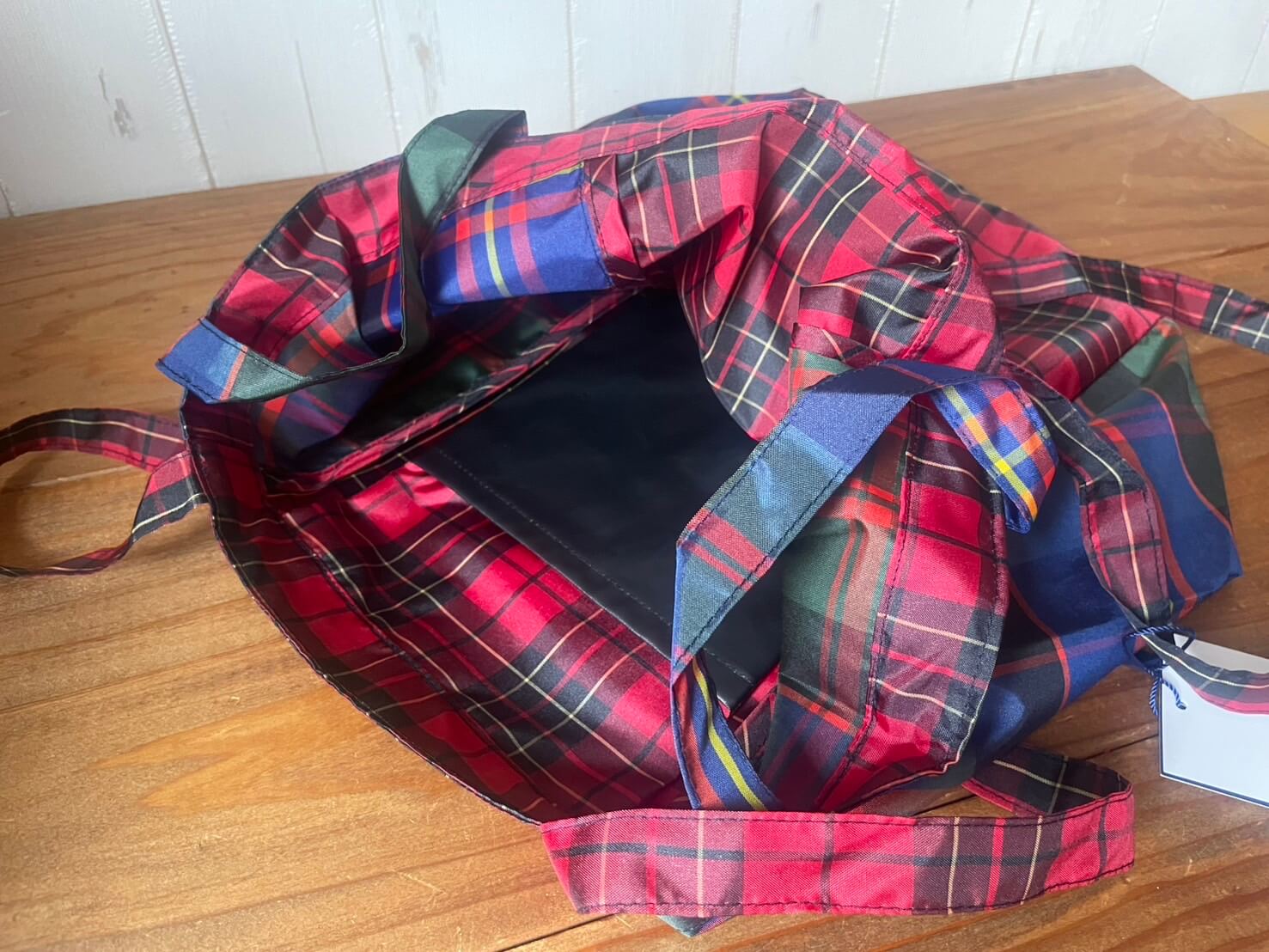 タータンチェックのバッグ