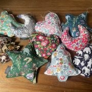 リバティプリントのオーナメント