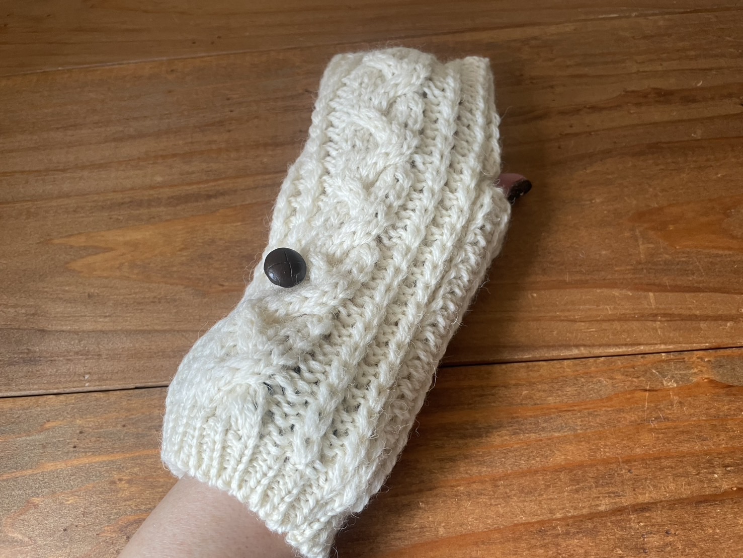 HIGHLAND2000 ケーブル編みニットミトン