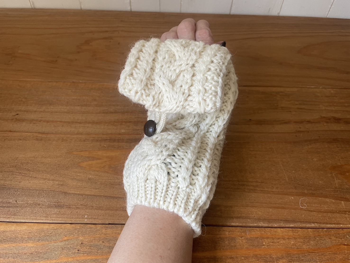 HIGHLAND2000 ケーブル編みニットミトン