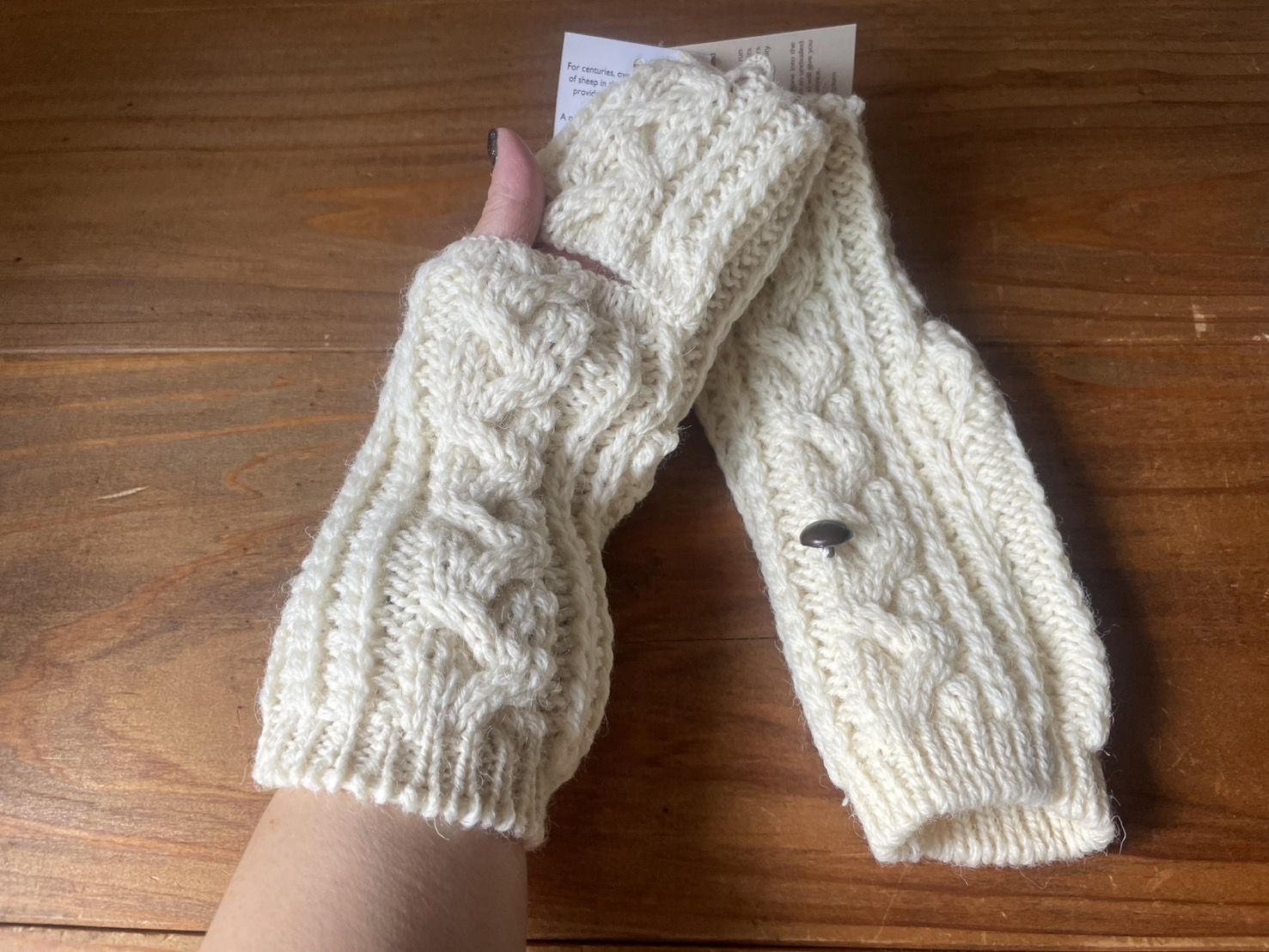 HIGHLAND2000 ケーブル編みニットミトン