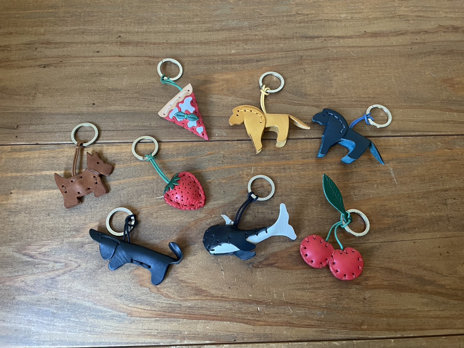 LA CUOIERIA クオイエリア レザーキーホルダー ホース