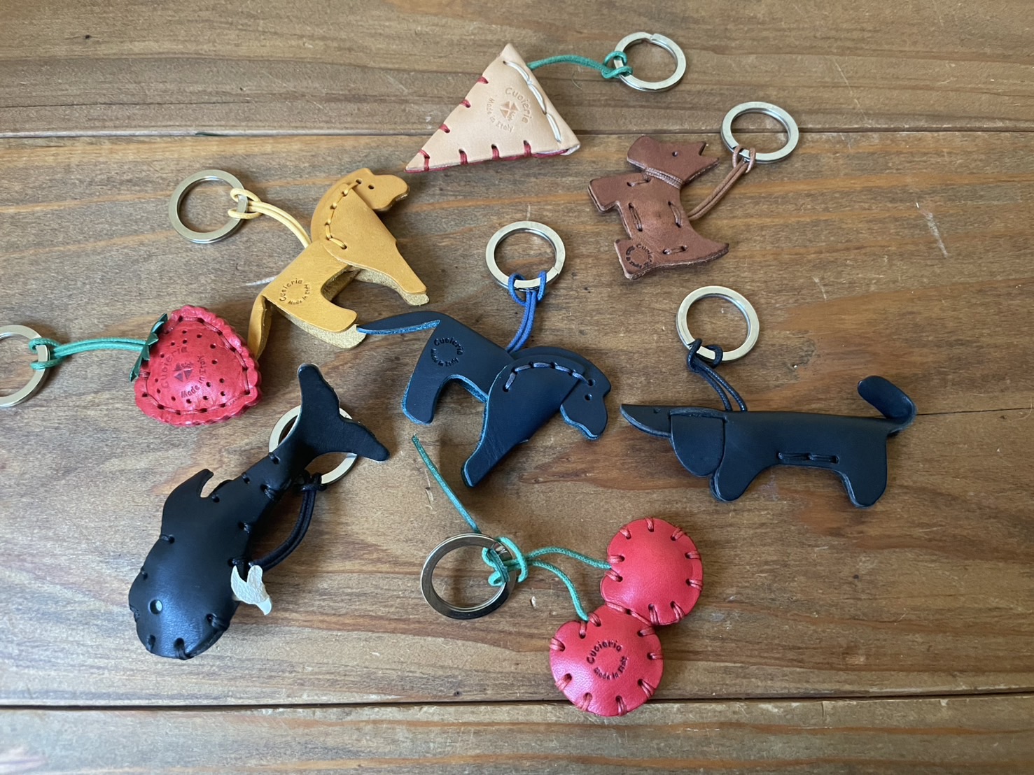 LA CUOIERIA クオイエリア レザーキーホルダー ホース