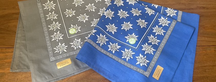 BLUMAR GLARNER TUECHLI BANDANA（ブリュメル）エーデルワイス柄バンダナ NEW