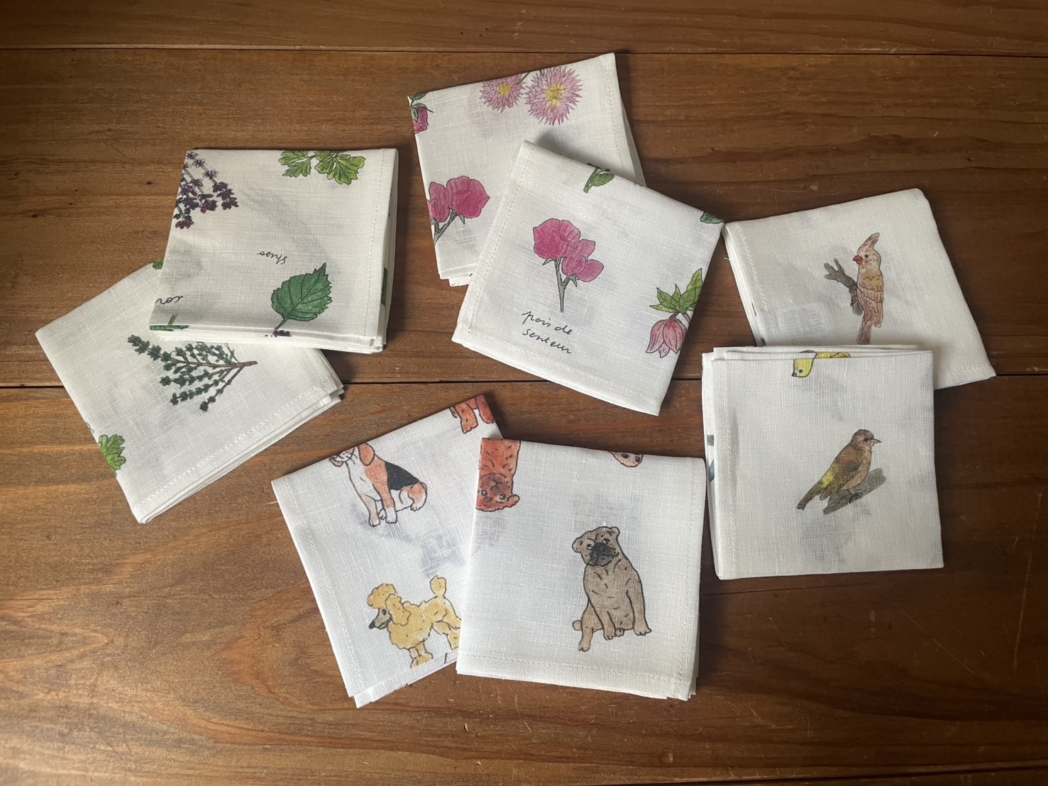 FOGLINENWORK ISABELLE BOINOT リネンハンカチ NEW