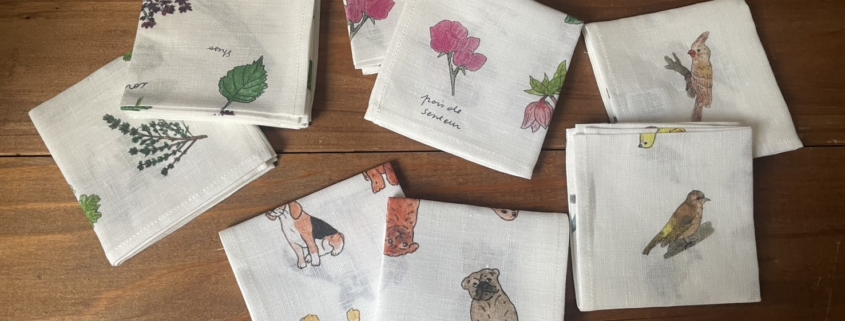 FOGLINENWORK ISABELLE BOINOT リネンハンカチ NEW