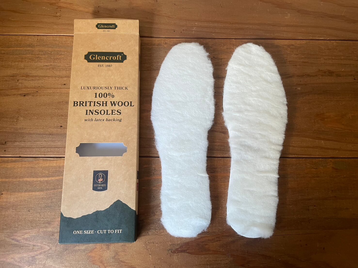 Glencroft グレンクロフト BRITISH WOOLインソール