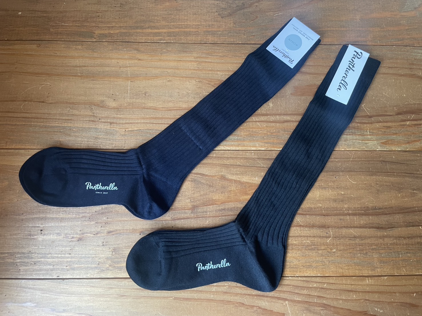 Pantherella コットンリブソックスとウールハイソックス