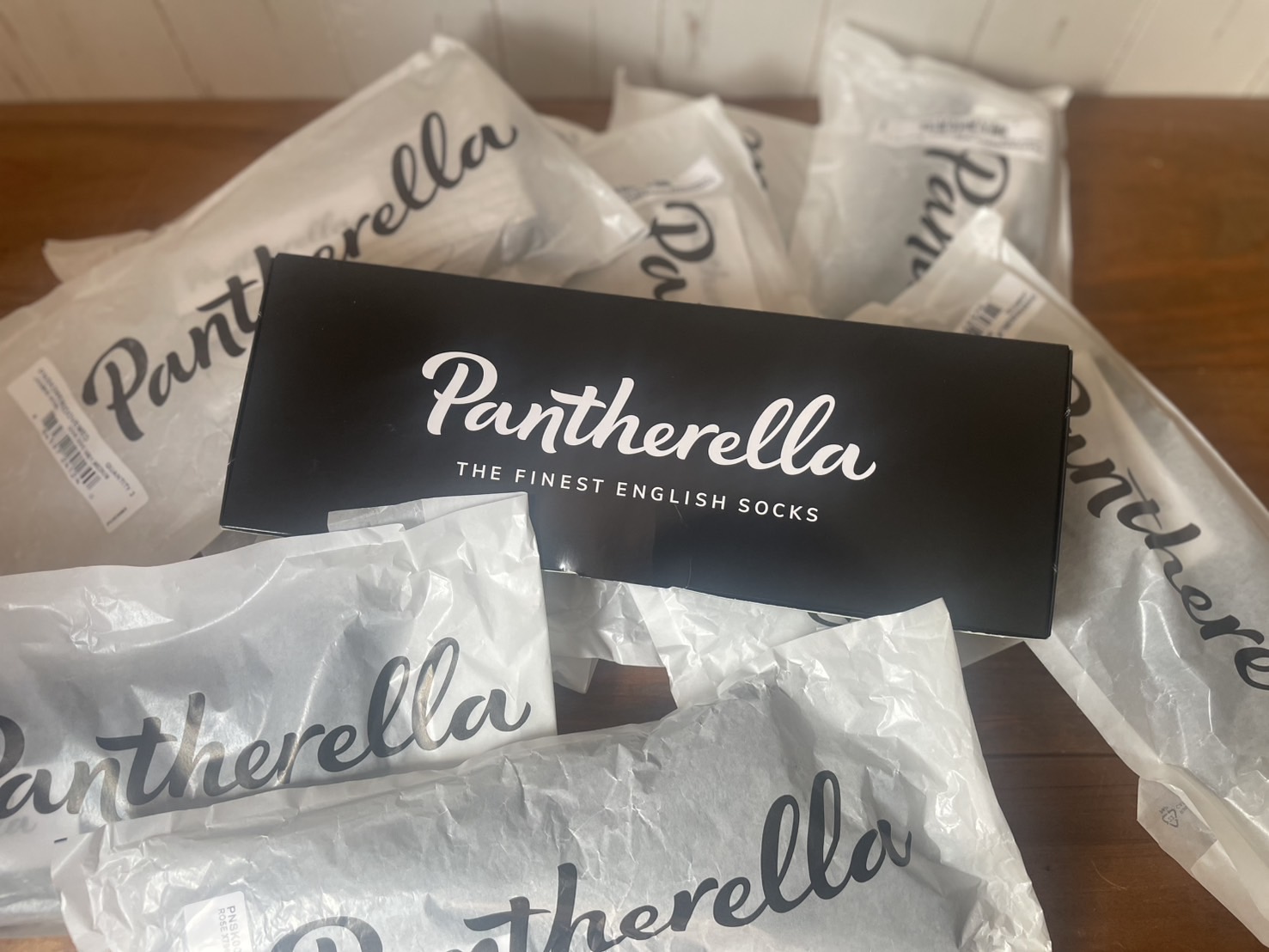 Pantherella コットンリブソックスとウールハイソックス