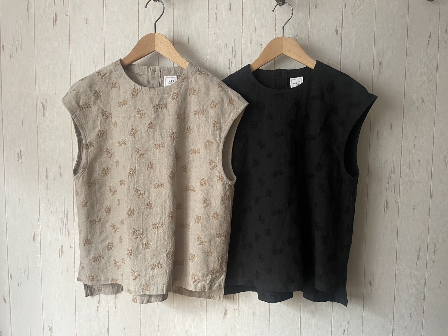 nofl リネンオリーブ刺繍シリーズ