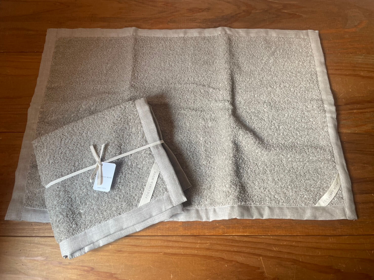 fog linen work　リネンマッサージバスマット